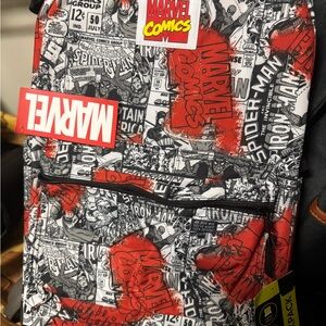 Bioworld Marvel Comics Red and Black Kids Backpack
